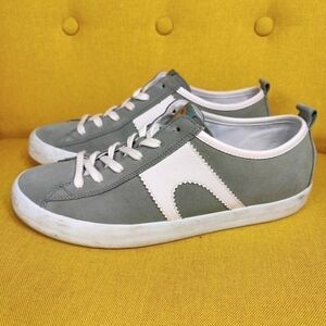 Camper Imar Copa Green White Suede Lace Up Euro Sneakers Women's Shoes Size 10